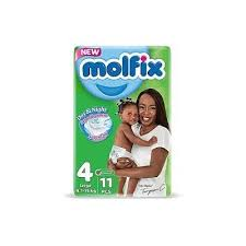Molfix Day & Night Size 4 9-15Kg 12 Pieces